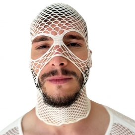 Fishnet Mask Sicily White