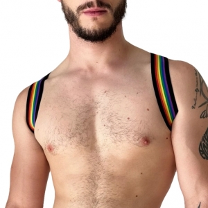 Barcode Berlin Pride Eternity elastisch harnas Zwart