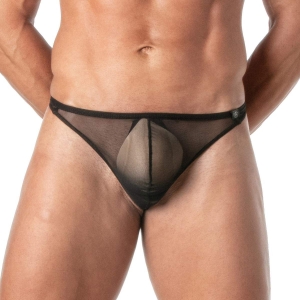 TOF Paris Black Mesh Thong