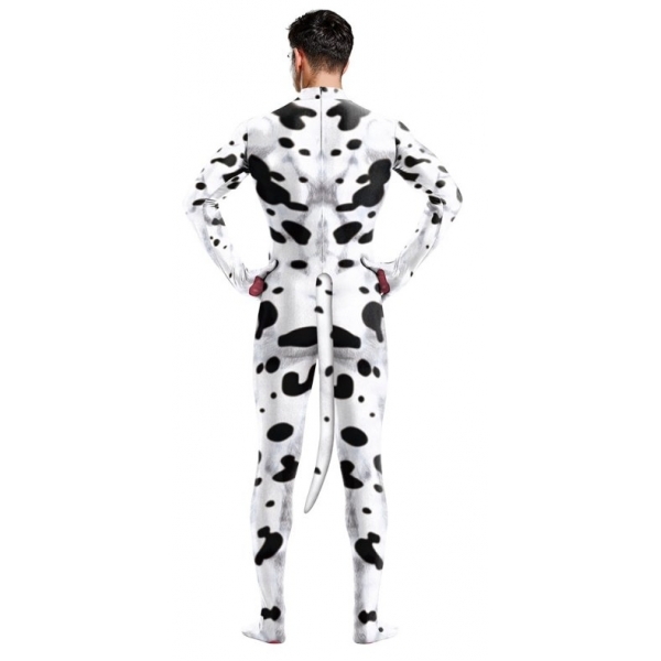 Tuta Cosplay Cane Dalmata Nero-Bianco