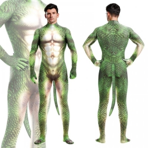 CosplayBoys Groene draak Reptiel Cosplay Suit