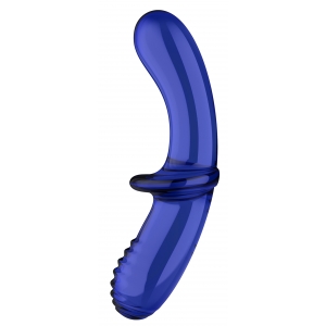 Satisfyer Consolador Doble Cristal 18.5 x 3.5cm Azul