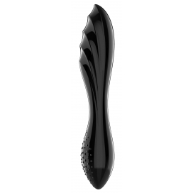 Dildo di vetro Dazzling Crystal 1 - 18 x 3,6 cm Nero