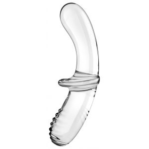 Satisfyer Glazen dildo Dubbel Kristal 18,5 x 3,5cm Helder