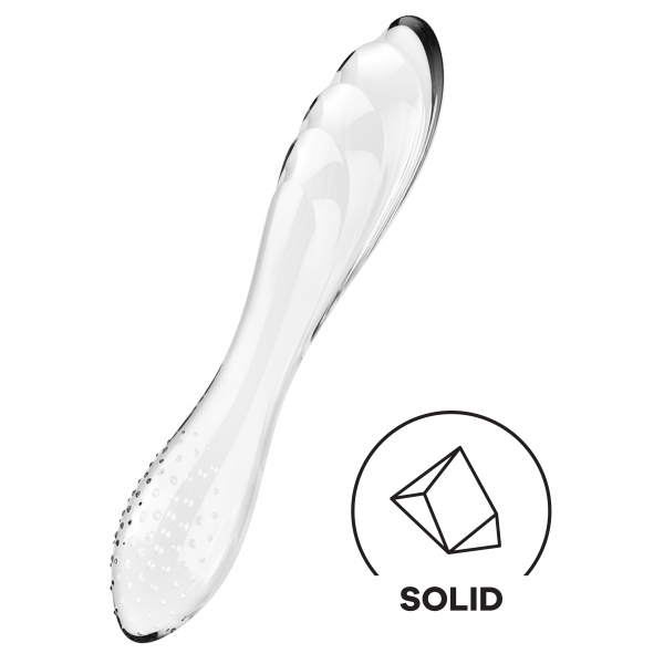 Dazzling Crystal 1 - Glass Dildo - Transparent