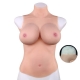 Full bust Realistic breasts Cotton - High neck - C cup