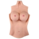 Full bust Realistic breasts Cotton - High neck - E cup
