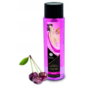 Shunga Gel de bain et douche délectable Cerise givrée 370ml