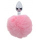 Stekker Pompom 6 x 2,7cm Roze