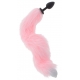 Spina a led per coda di unicorno 6 x 2,8 cm rosa