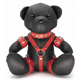 The Red Leather bear Bendy The Bdsm Teddy Bear Red