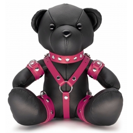 The Red Leather bear Bendy The Bdsm Teddy Bear Pink