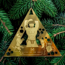 Master of the House Kerstman-kerst driehoek