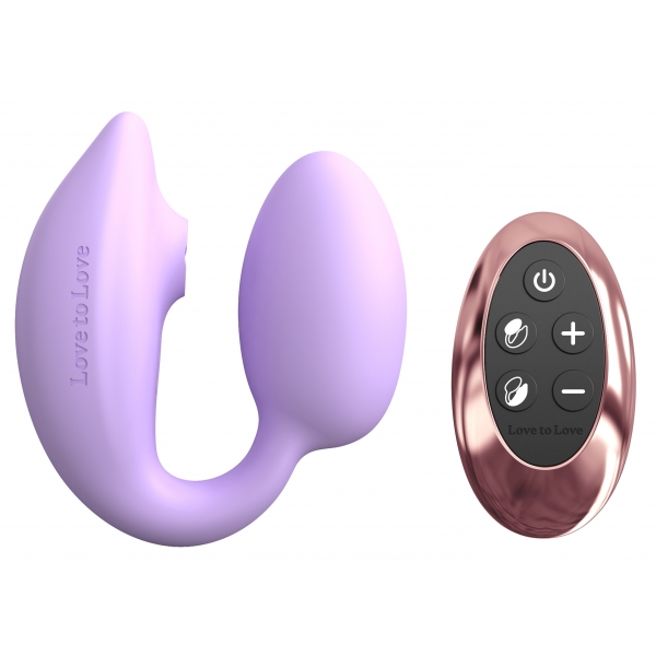 Klitoris- und G-Punkt-Stimulator Wonderlover Love to Love Malve