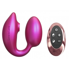 Wonderlover Love to Love Framboos Clitoris en G-Spot Stimulator