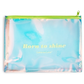 Love to Love Born to Shine Zip storage pouch yellow