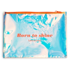 Born to Shine Zip Orange storage pouch