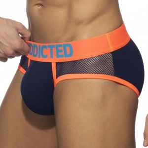 Addicted Slip Neon Mesh Navy-Orange