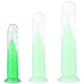 Jelly Dildo With Colors Core - No Ball S