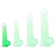 Dildo transparente Jelly Mut XS 12 x 3cm Verde