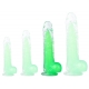 Dildo trasparente Jelly Mut M 16 x 4cm Verde