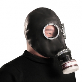 Men Army Masque à gaz BDSM avec Filtre BREATH GAME Noir