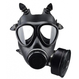 Men Army Komplet Máscara de gás de respiração Preto
