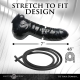 Guzzler Realistic Latex Penis Sleeve with Hose - Black