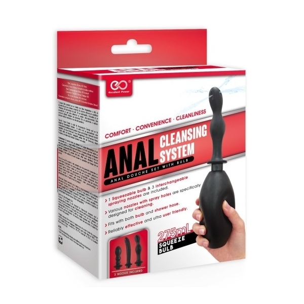 Kit de lavement anal CLEANSING SYSTEM 3 Embouts