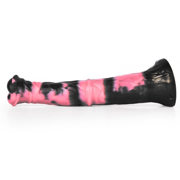 Dildo animale Ragulf 26 x 5,5 cm nero-rosa