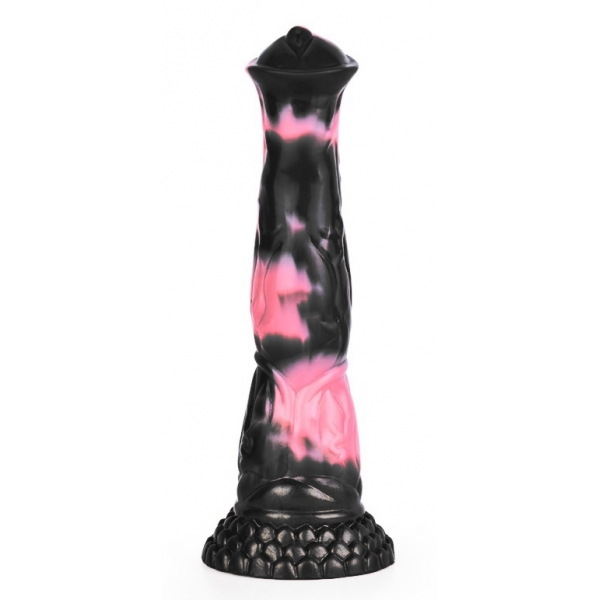 Dildo Bodulf 25 x 6 cm nero-rosa