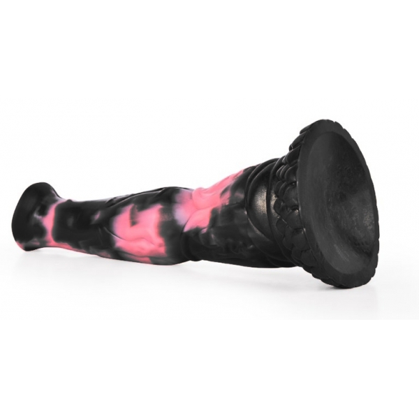 Bodulf Dildo 25 x 6cm Schwarz-Rosa