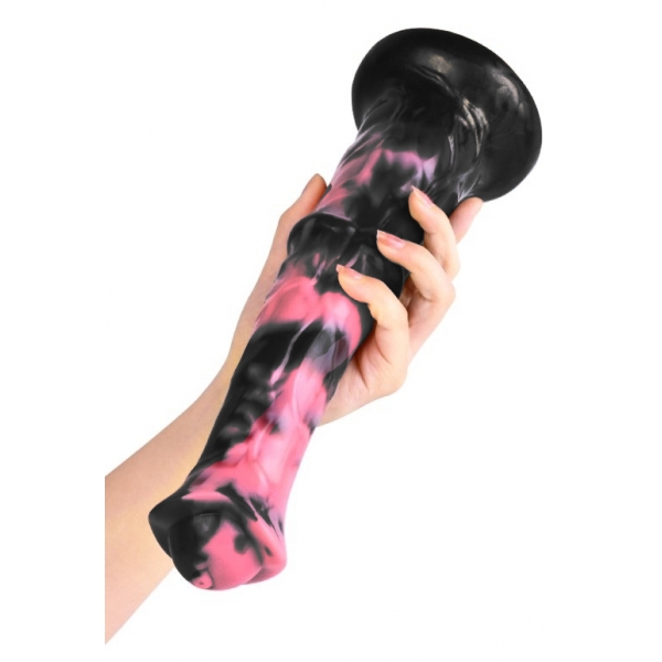 Dildo Exulf Animal 26 x 6cm Preto-Rosa