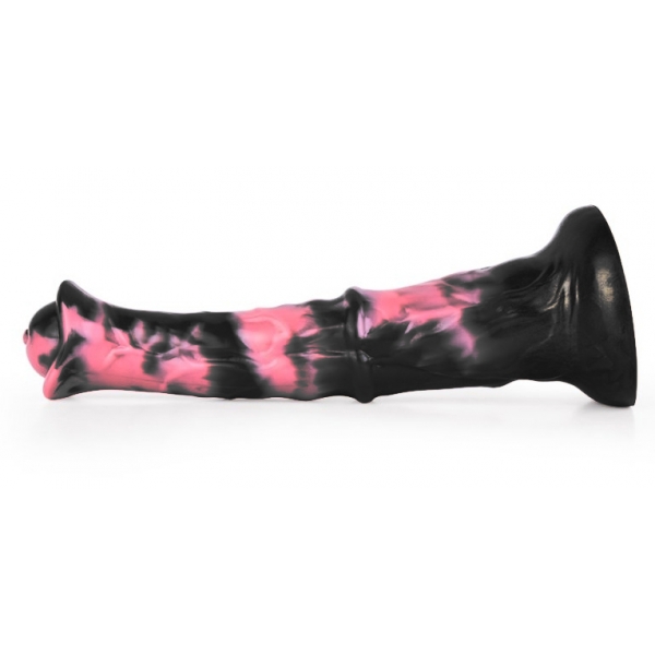 Dildo Exulf Animal 26 x 6cm Preto-Rosa