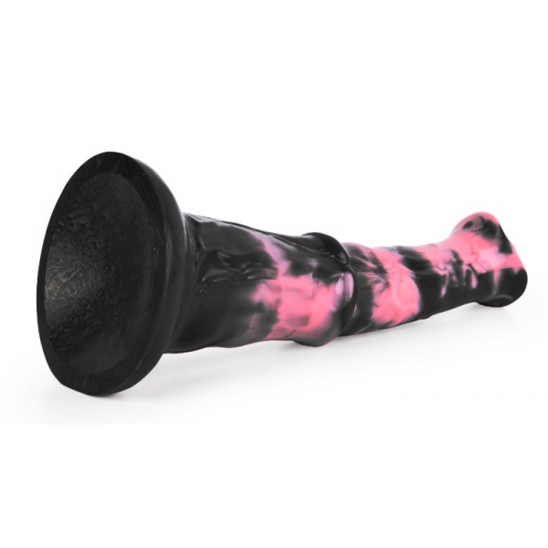 Dildo animale Exulf 26 x 6 cm nero-rosa