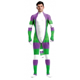 CosplayBoys Fato de treino para cosplay de desenhos animados branco-verde-roxo