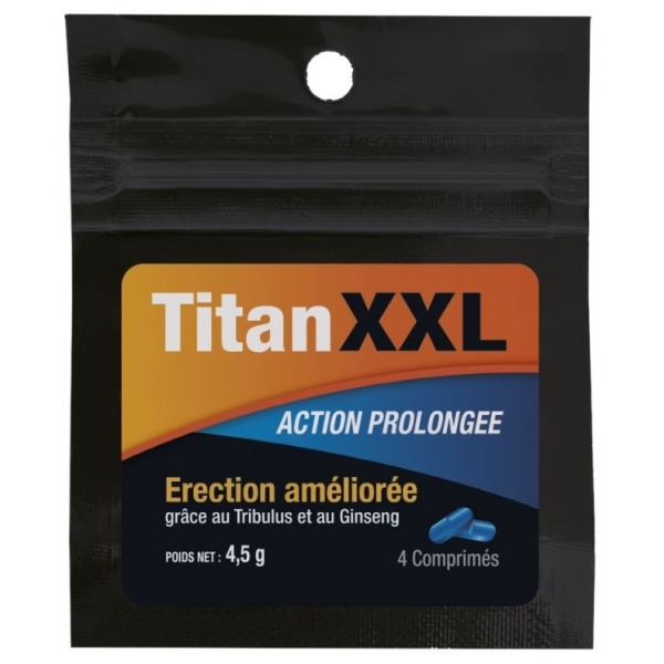 Titan XXL Estimulante Acción Prolongada 4 cápsulas