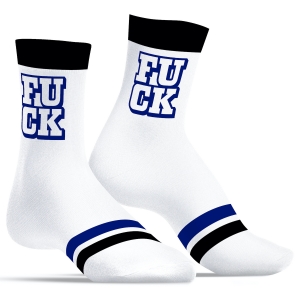 SneakXX Chaussettes FUCK UNIVERSITY SneakXX Blanc-Bleu