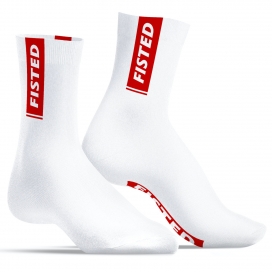 SneakXX Chaussettes STRIPE FISTED SneakXX Blanc-Rouge