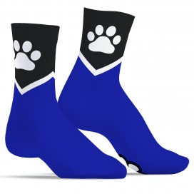 Kinky Puppy Socks Chaussettes PAW Kinky Puppy Bleues