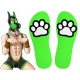 Chaussettes Paw Kinky Puppy Vertes