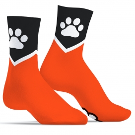 Kinky Puppy Socks Paw Kinky Puppy Orange socks