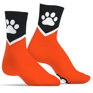 Kinky Puppy Socks Chaussettes Paw Kinky Puppy Orange