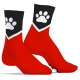 Paw Kinky Puppy Red Socks