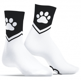 Kinky Puppy Socks Chaussettes PAW Kinky Puppy Blanches