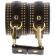 Studded Vogue wrist cuffs Black