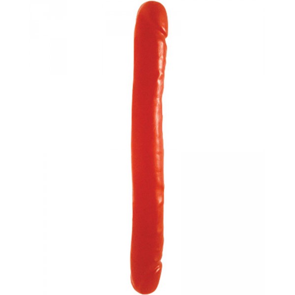 Dildo duplo vermelho 32 x 3,7 cm