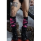 Meias altas Neo Camo Preto-Rosa Neon