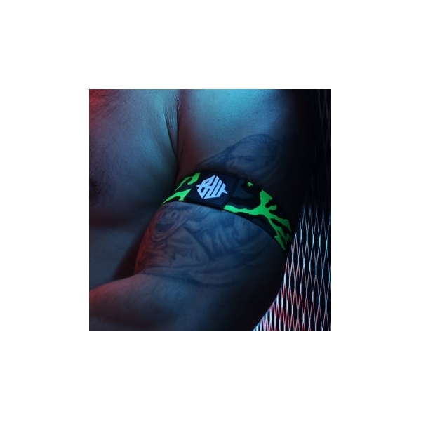 Neo camo armband Neon Green 