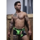 Boxer Bottomless Neo Camo Preto-Verde Neon